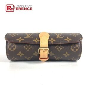 Louis Vuitton Monogram Etui Montres Case Pouch Canvas Brown